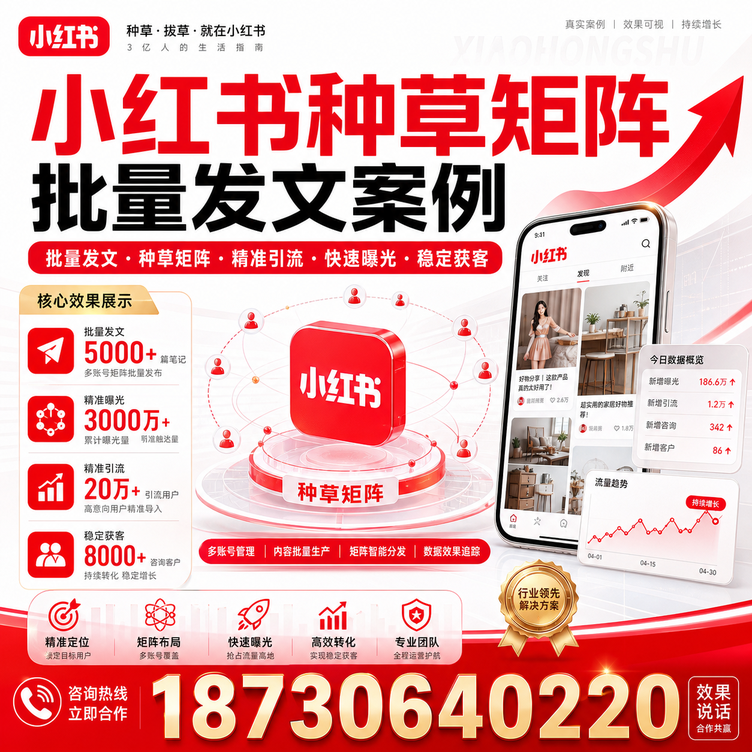 石嘴山小红书种草矩阵批量发文案例